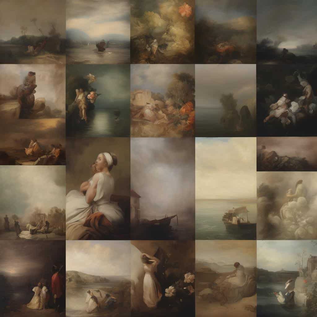 Οπτική συλλογή με διάσημα έργα τέχνης που άφησαν το στίγμα τους στην ιστορία της τέχνης.